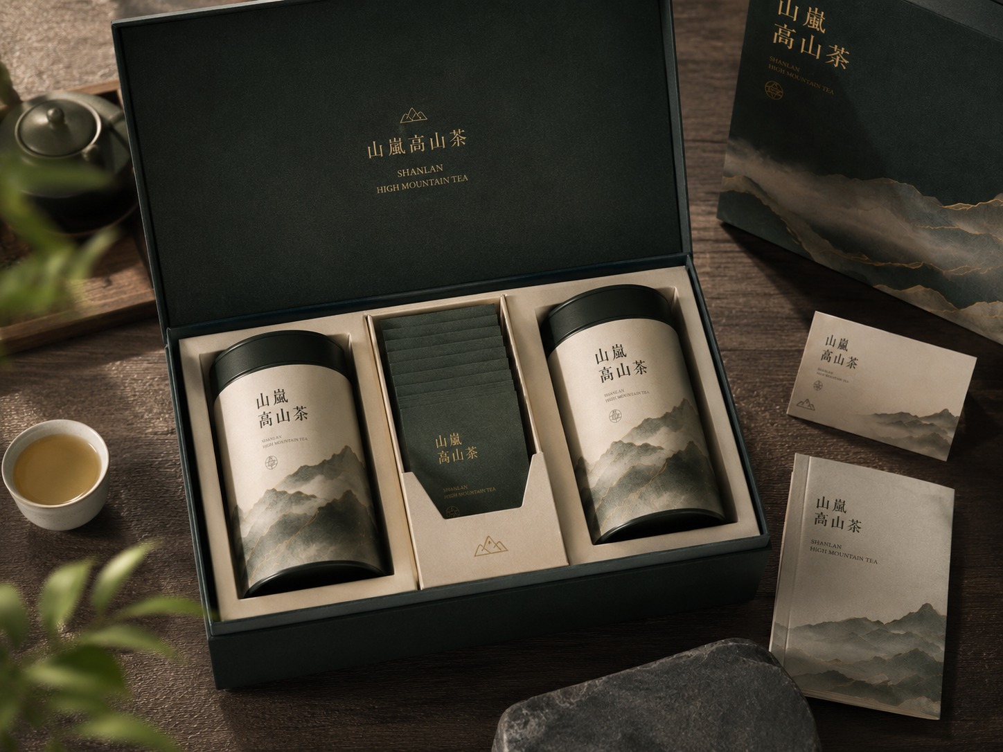 山岚高山茶品牌物料