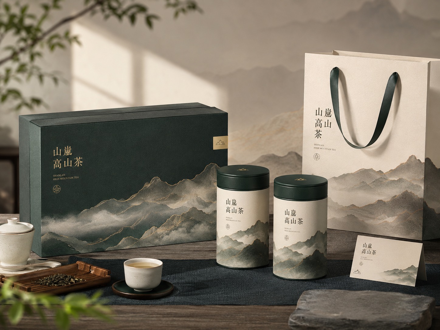 山岚高山茶包装设计